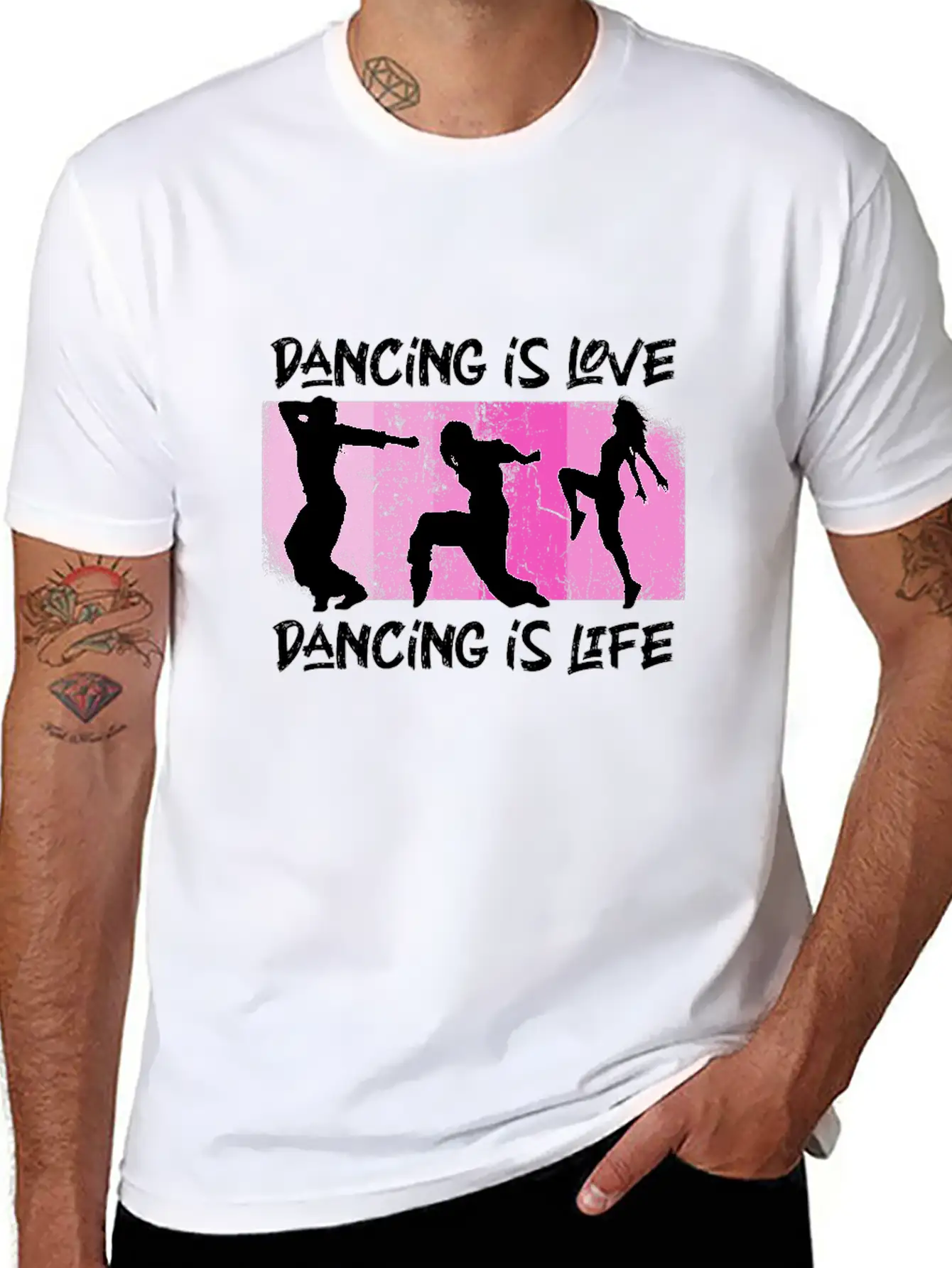 Dancing Is Love Dancing Is Life Essential Unisex Summer Tee – Soft Cotton Casual Fit