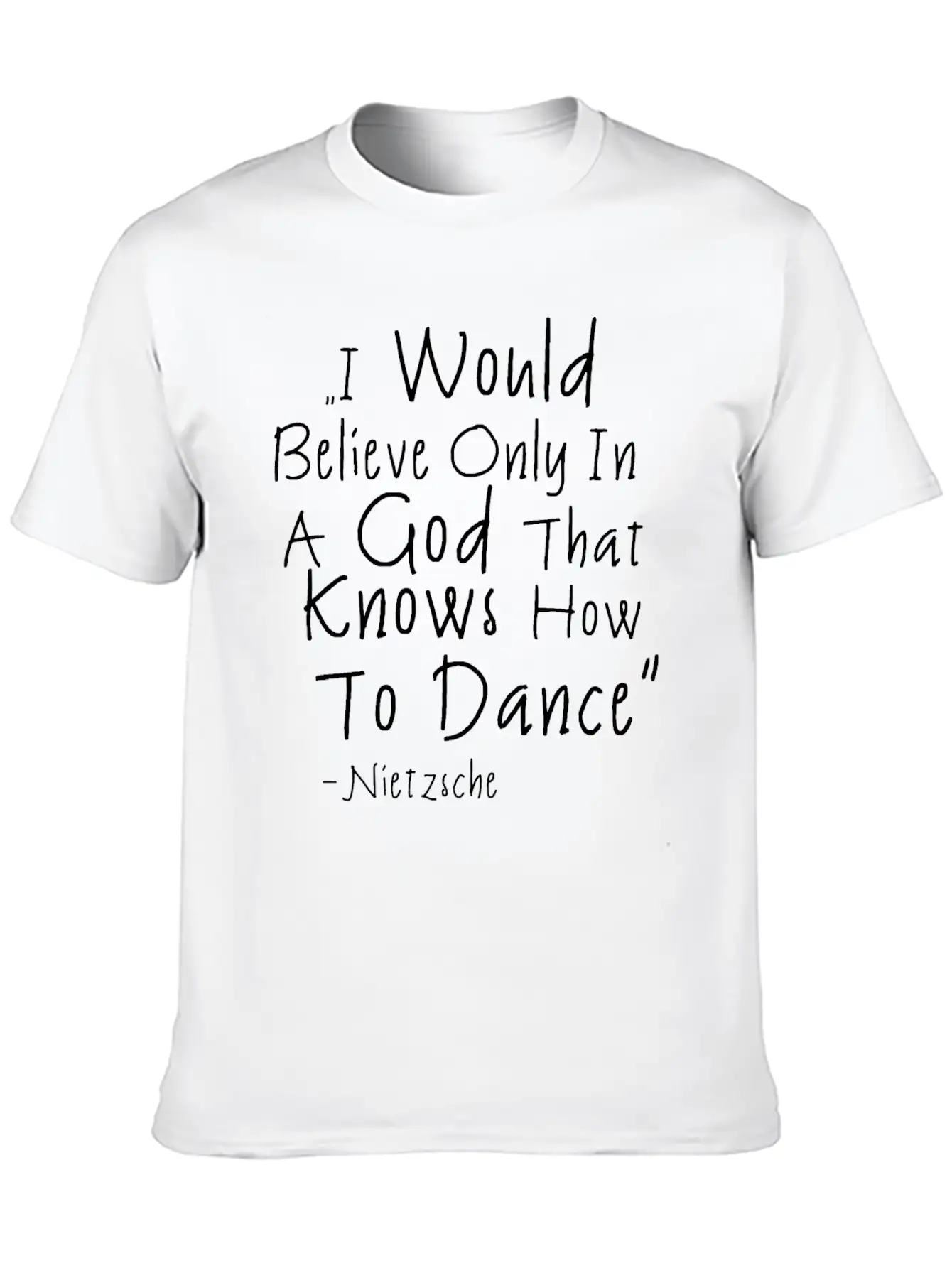 Dancing Quote Basic Graphic T-Shirt – Daily Comfort In Soft Cotton