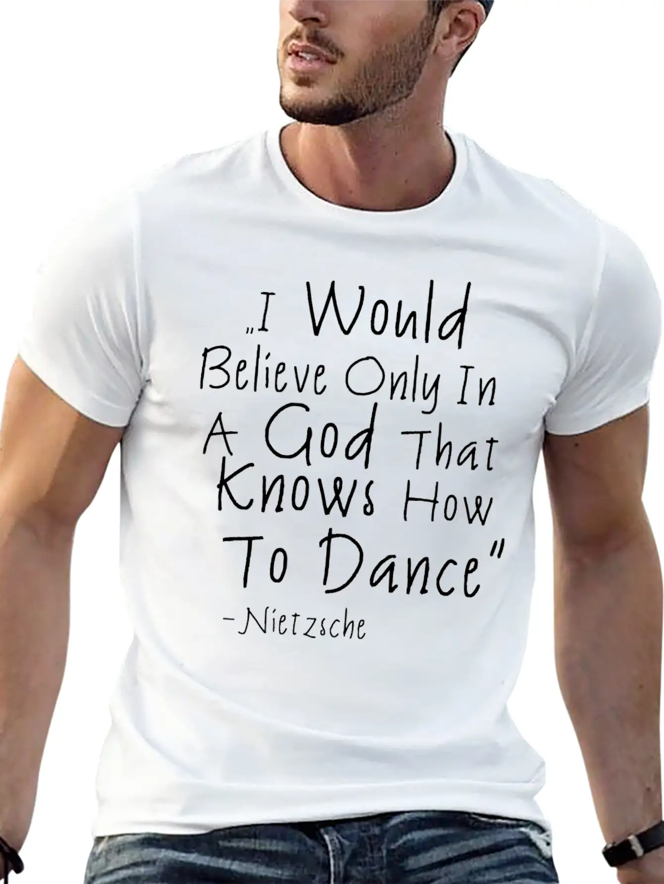 Dancing Quote Basic Graphic T-Shirt – Daily Comfort In Soft Cotton