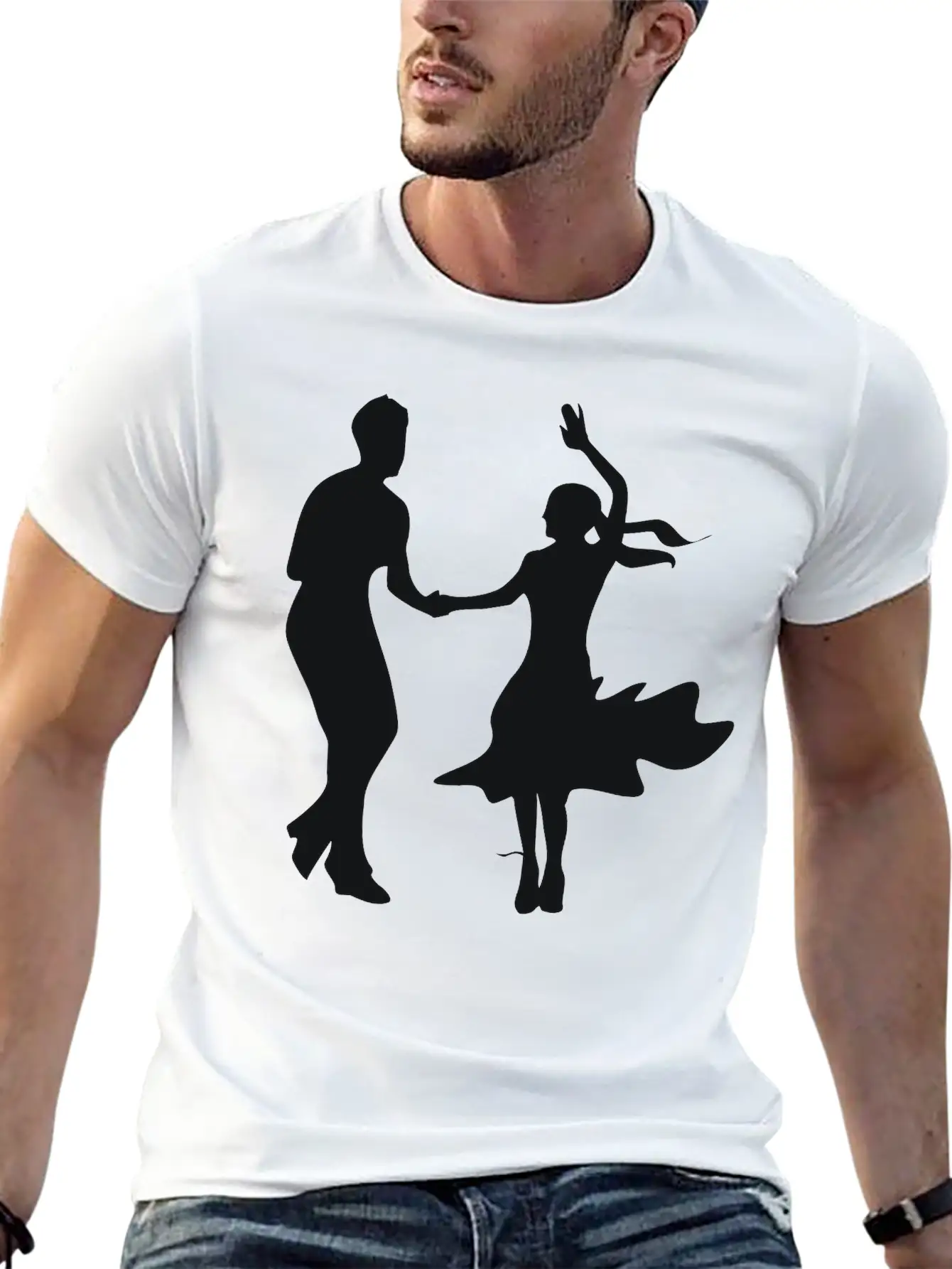 Dancing Unisex Short Sleeve Soft Cotton T-Shirt – Casual Everyday Wear