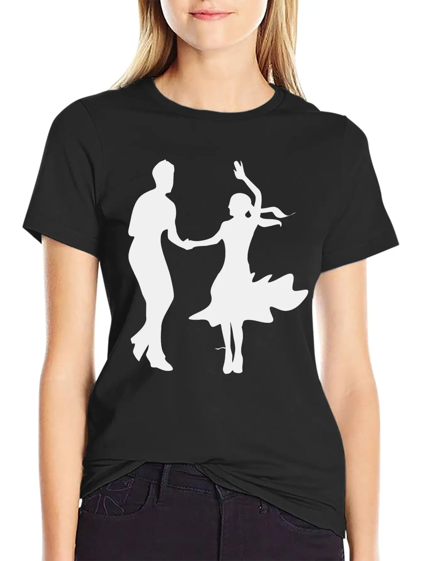 Dancing Unisex Short Sleeve Soft Cotton T-Shirt – Casual Everyday Wear