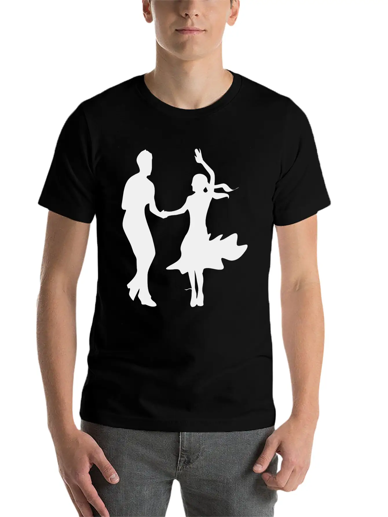 Dancing Unisex Short Sleeve Soft Cotton T-Shirt – Casual Everyday Wear