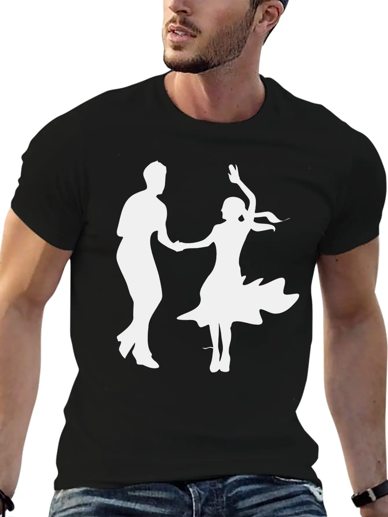 Dancing Unisex Short Sleeve Soft Cotton T-Shirt – Casual Everyday Wear