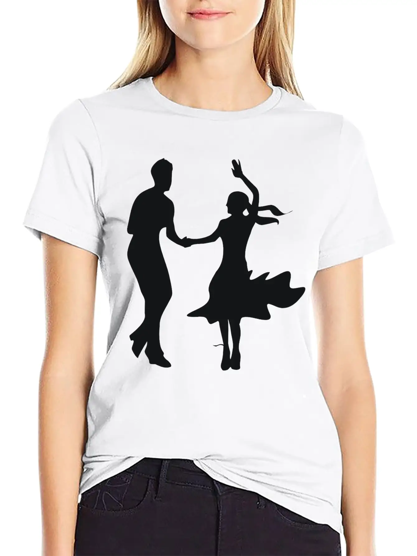 Dancing Unisex Short Sleeve Soft Cotton T-Shirt – Casual Everyday Wear