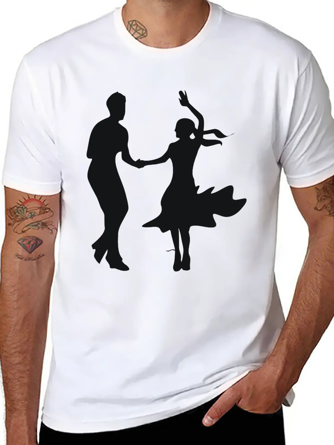 Dancing Unisex Short Sleeve Soft Cotton T-Shirt – Casual Everyday Wear