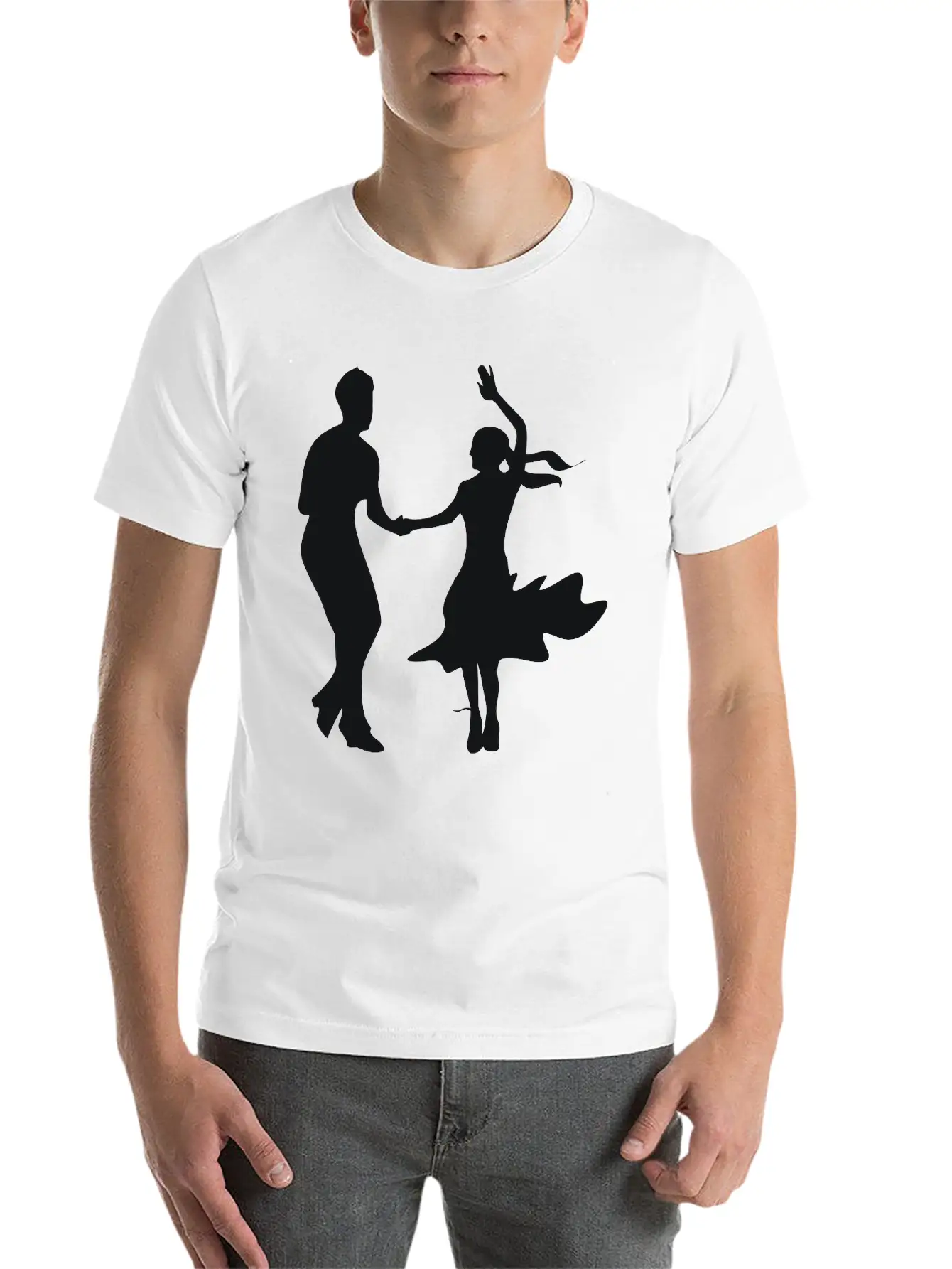 Dancing Unisex Short Sleeve Soft Cotton T-Shirt – Casual Everyday Wear