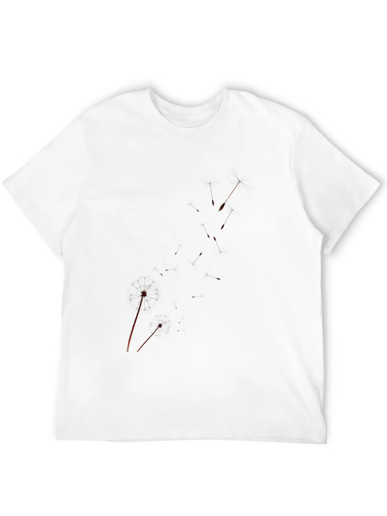 Dandelion On Baby Blue Unisex Casual T-Shirt – Clean Design For Daily Comfort