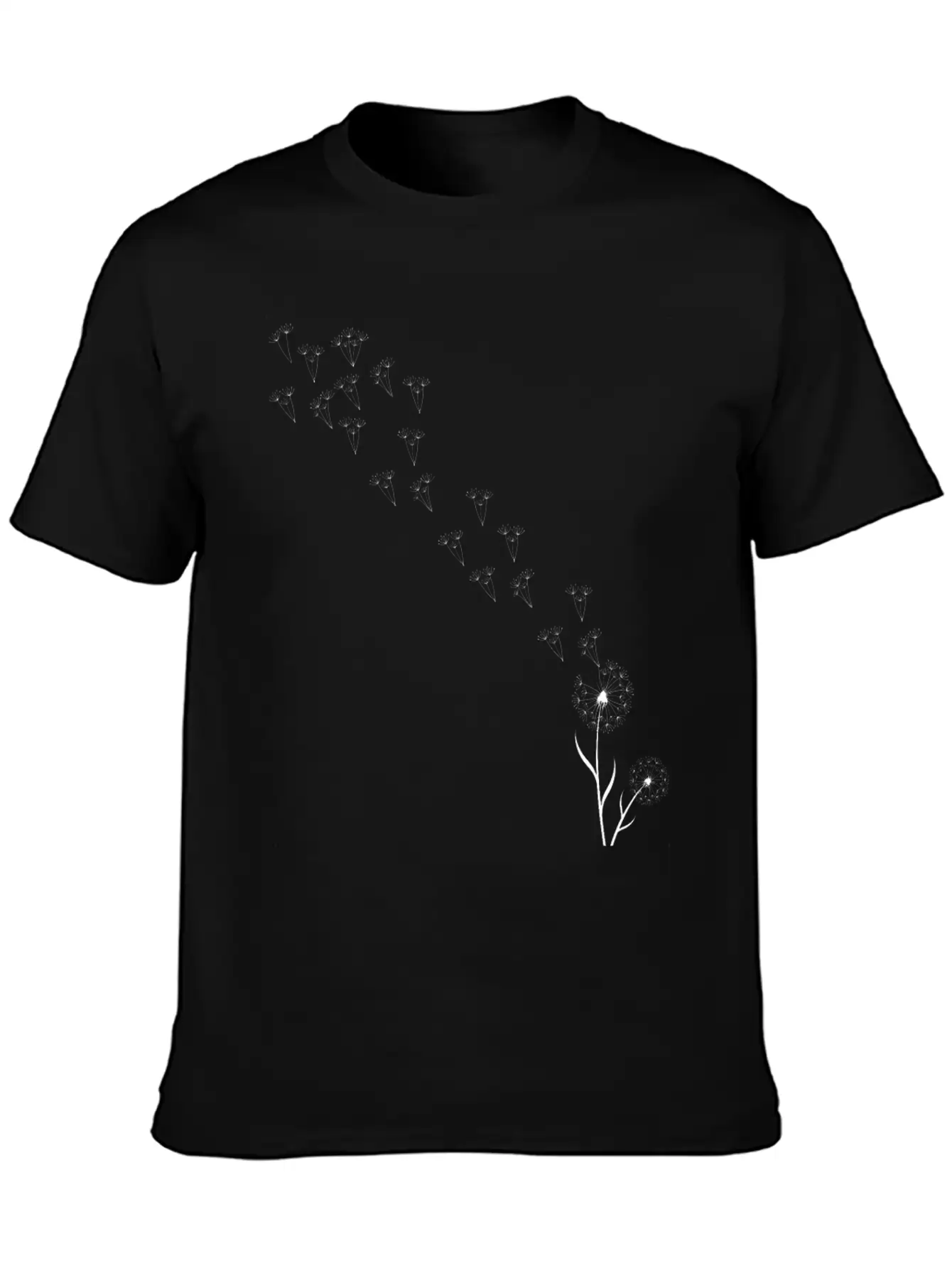 Dandelion Unisex Short Sleeve Soft Cotton T-Shirt – Casual Everyday Wear