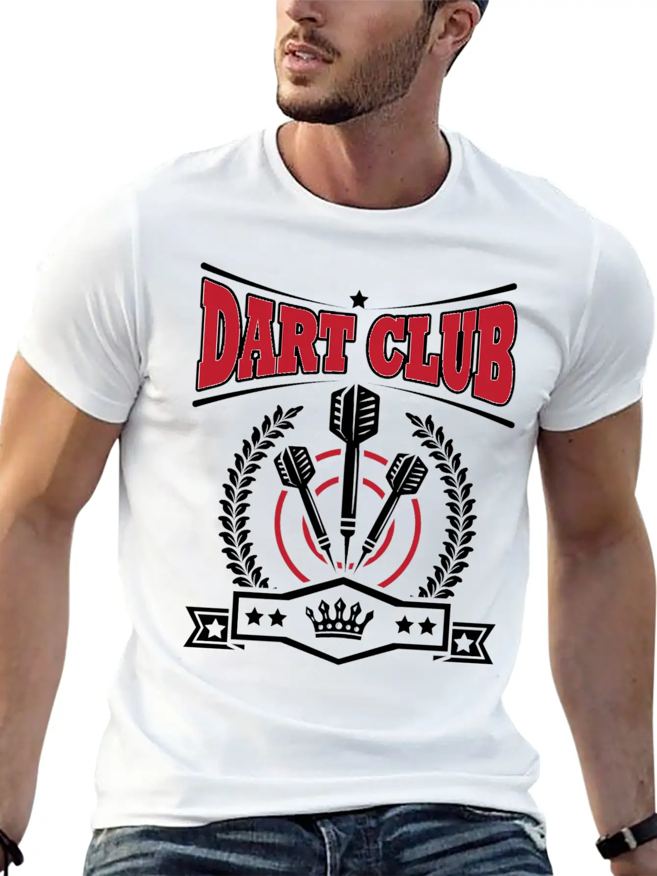 Dart - Dart Club Stylish Everyday T-Shirt – Unisex Basic Cotton Tee