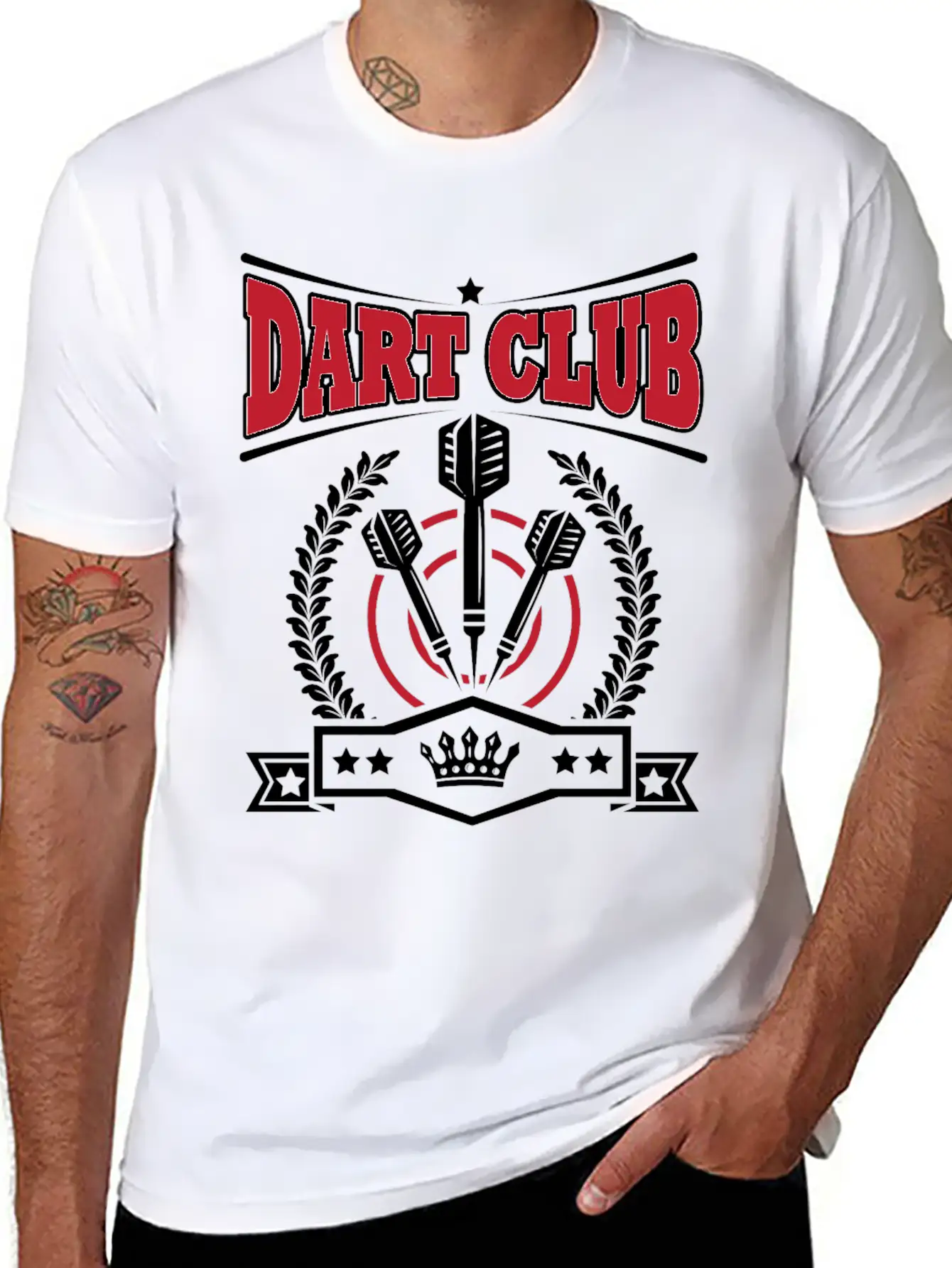 Dart - Dart Club Stylish Everyday T-Shirt – Unisex Basic Cotton Tee