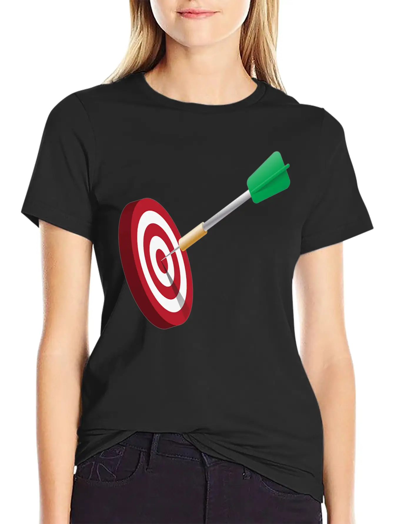 Darts Target Zielscheibe Dartpfeile Pfeile Dartboa Unisex Casual T-Shirt – Clean Design For Daily Comfort