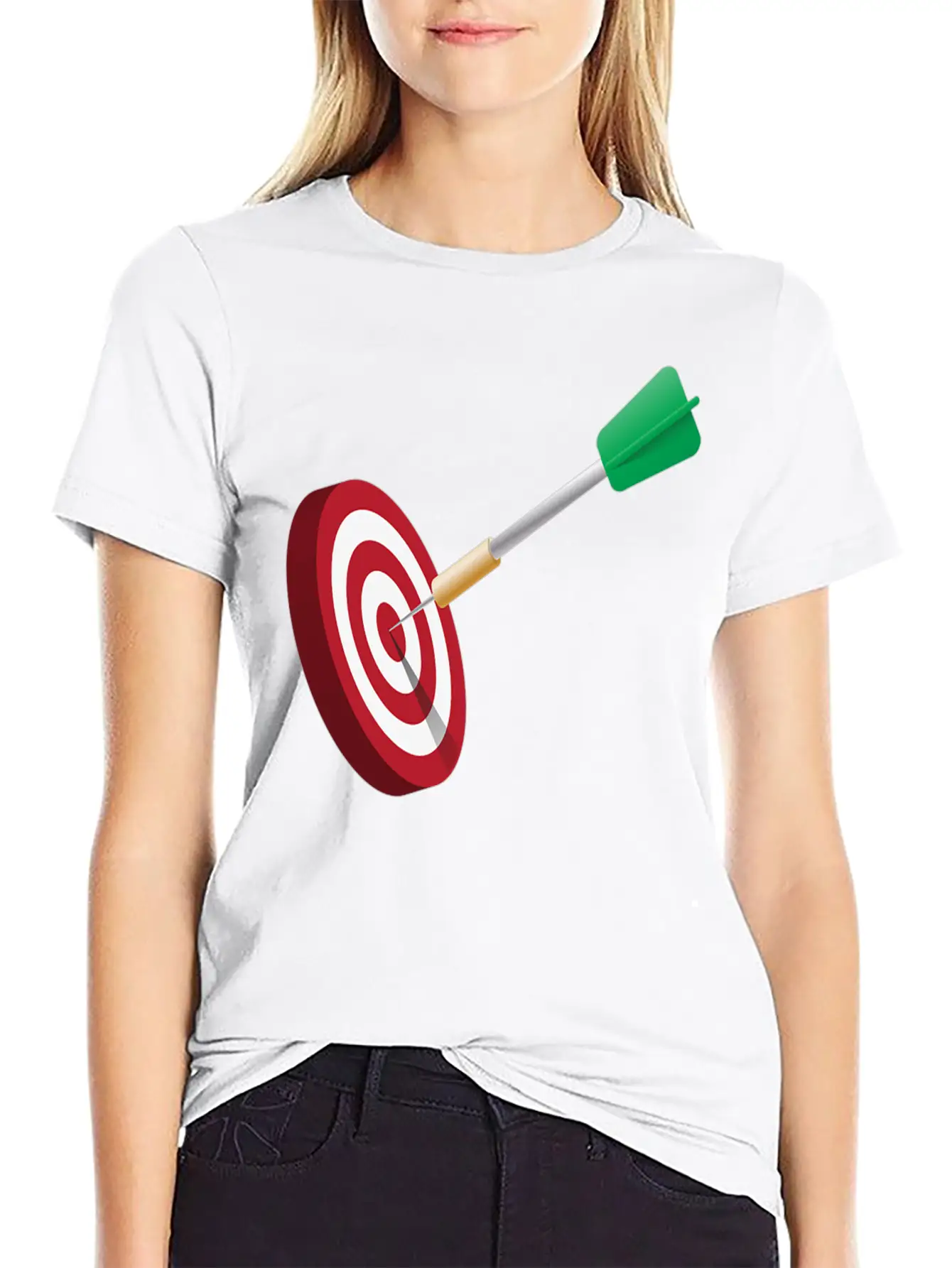 Darts Target Zielscheibe Dartpfeile Pfeile Dartboa Unisex Casual T-Shirt – Clean Design For Daily Comfort