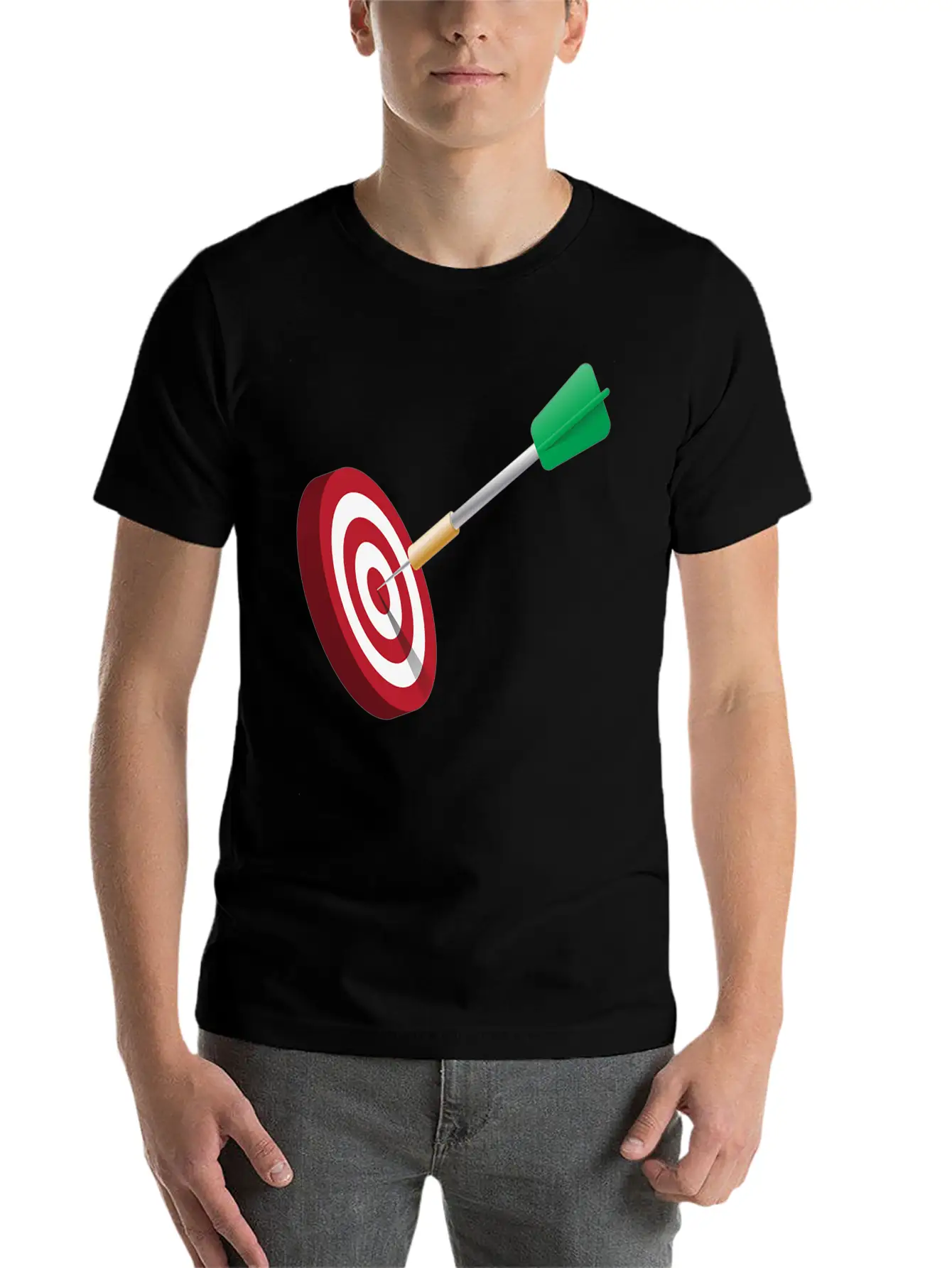Darts Target Zielscheibe Dartpfeile Pfeile Dartboa Unisex Casual T-Shirt – Clean Design For Daily Comfort