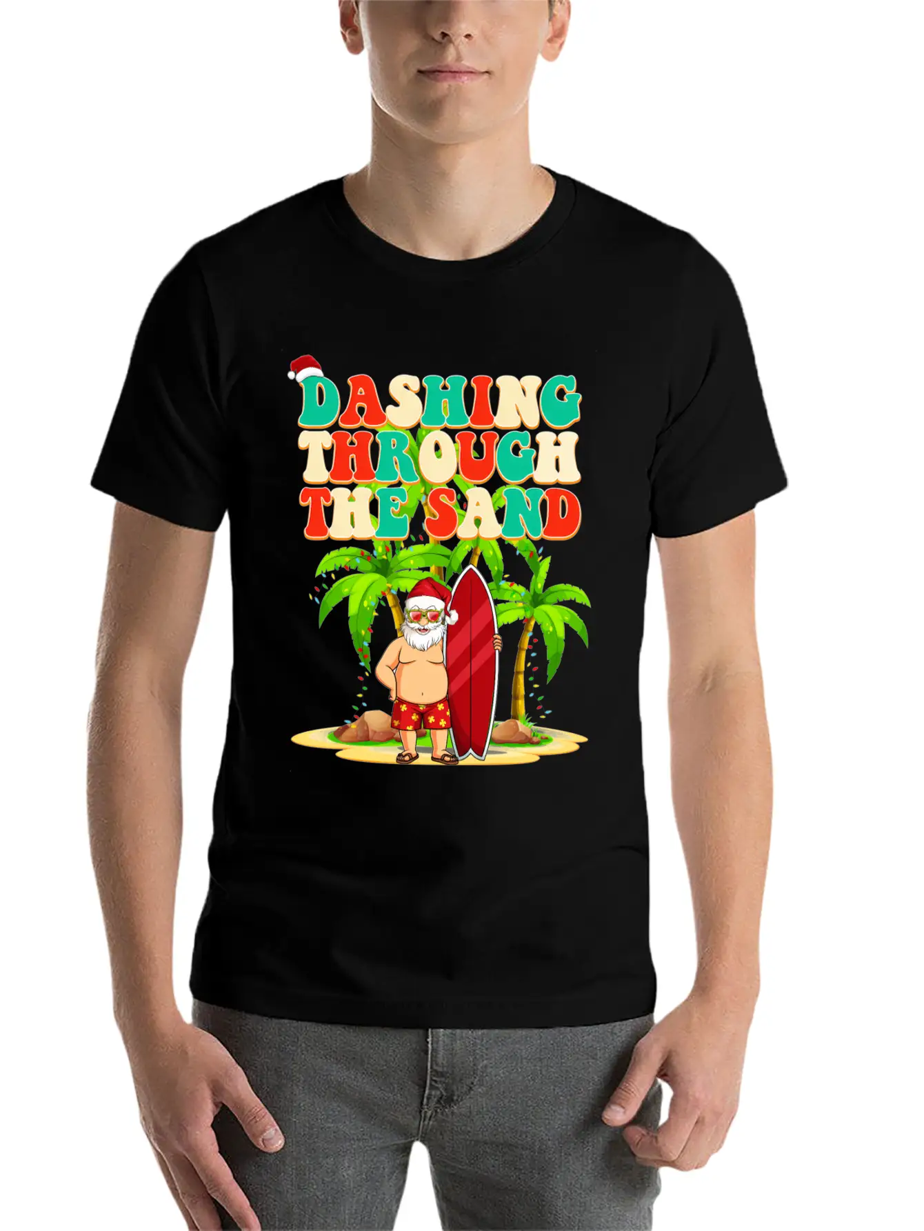Dashing Through The Sand In July Unisex Short Sleeve Soft Cotton T-Shirt – Casual Everyday Wear