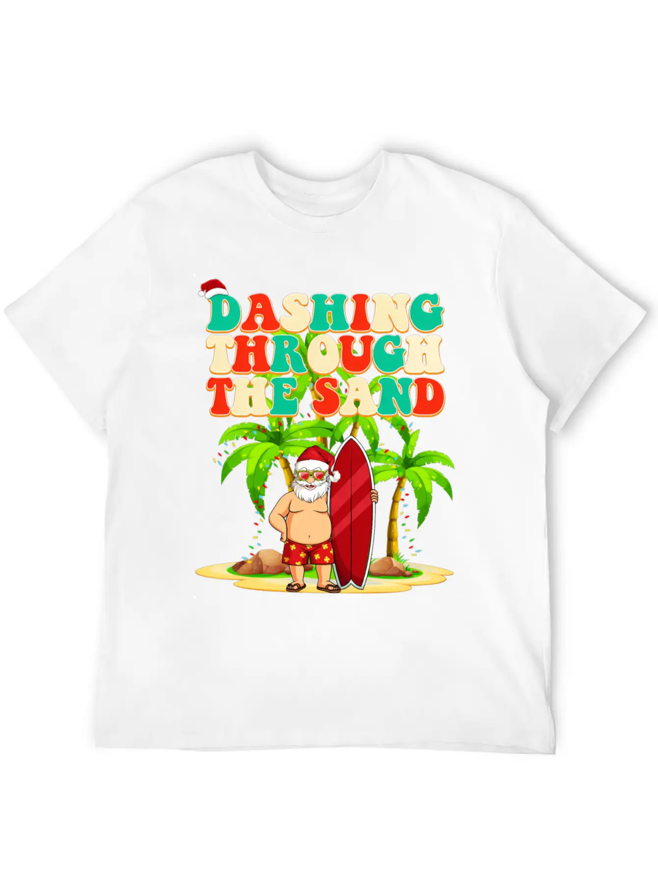 Dashing Through The Sand In July Unisex Short Sleeve Soft Cotton T-Shirt – Casual Everyday Wear