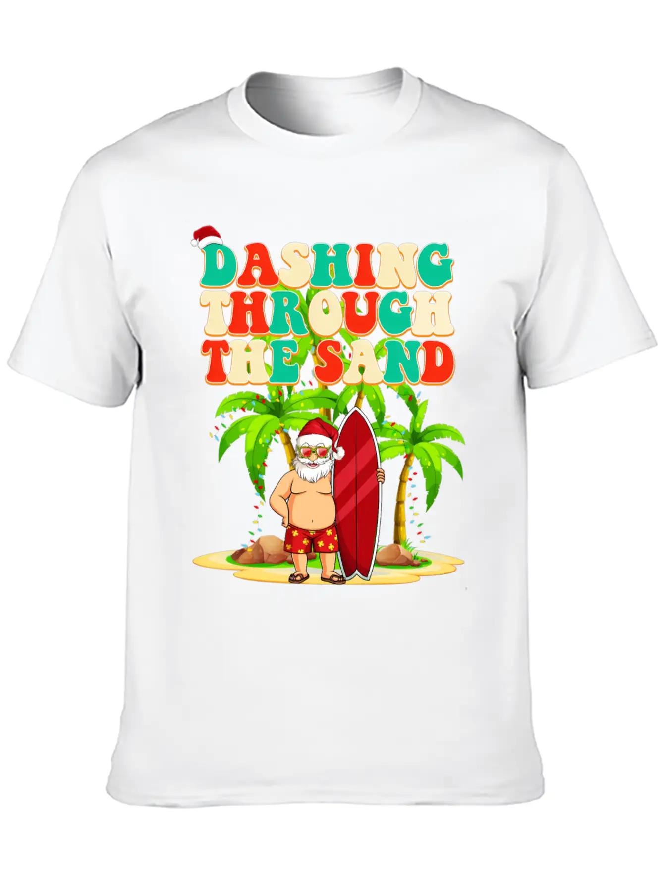 Dashing Through The Sand In July Unisex Short Sleeve Soft Cotton T-Shirt – Casual Everyday Wear