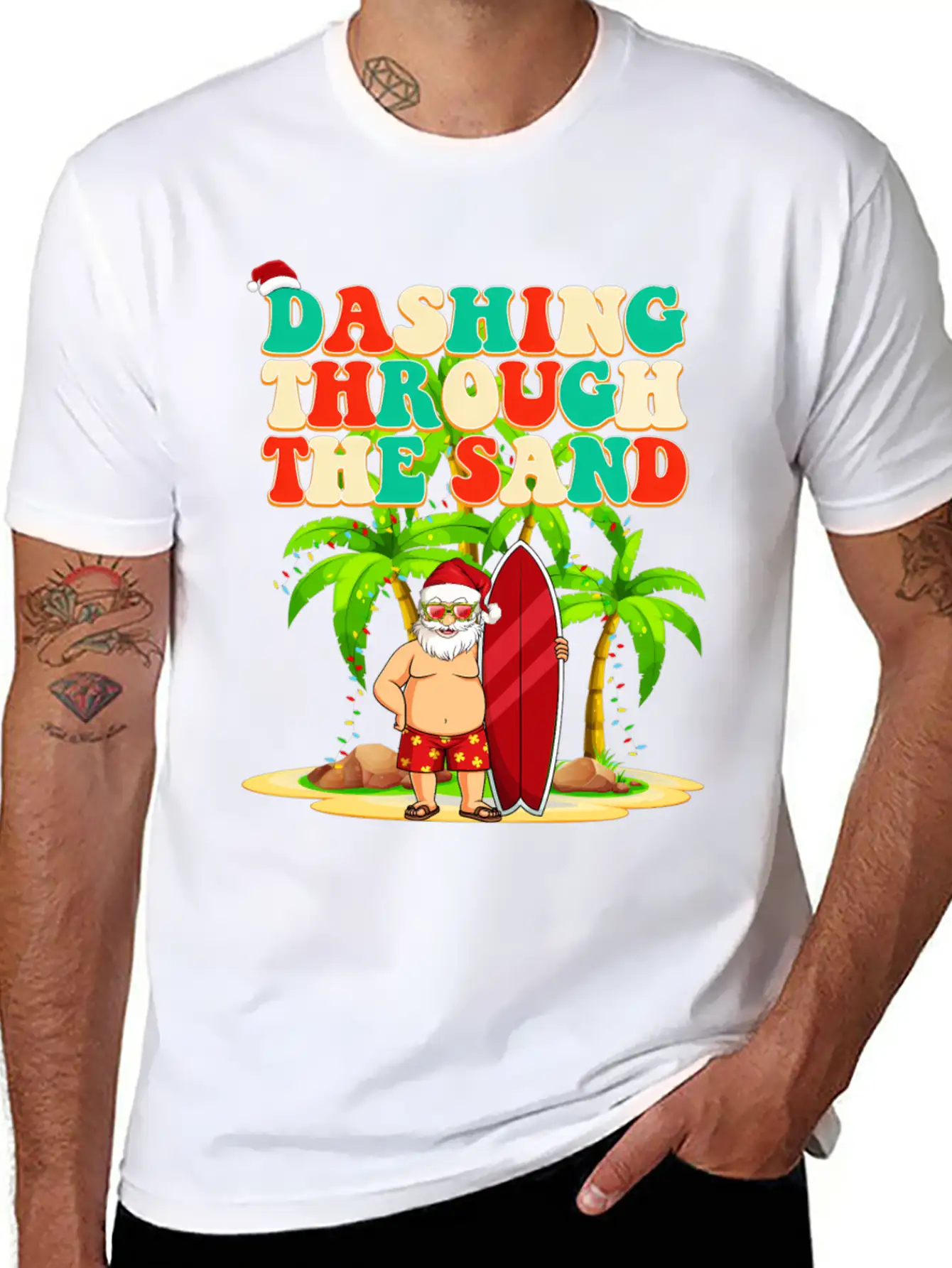 Dashing Through The Sand In July Unisex Short Sleeve Soft Cotton T-Shirt – Casual Everyday Wear