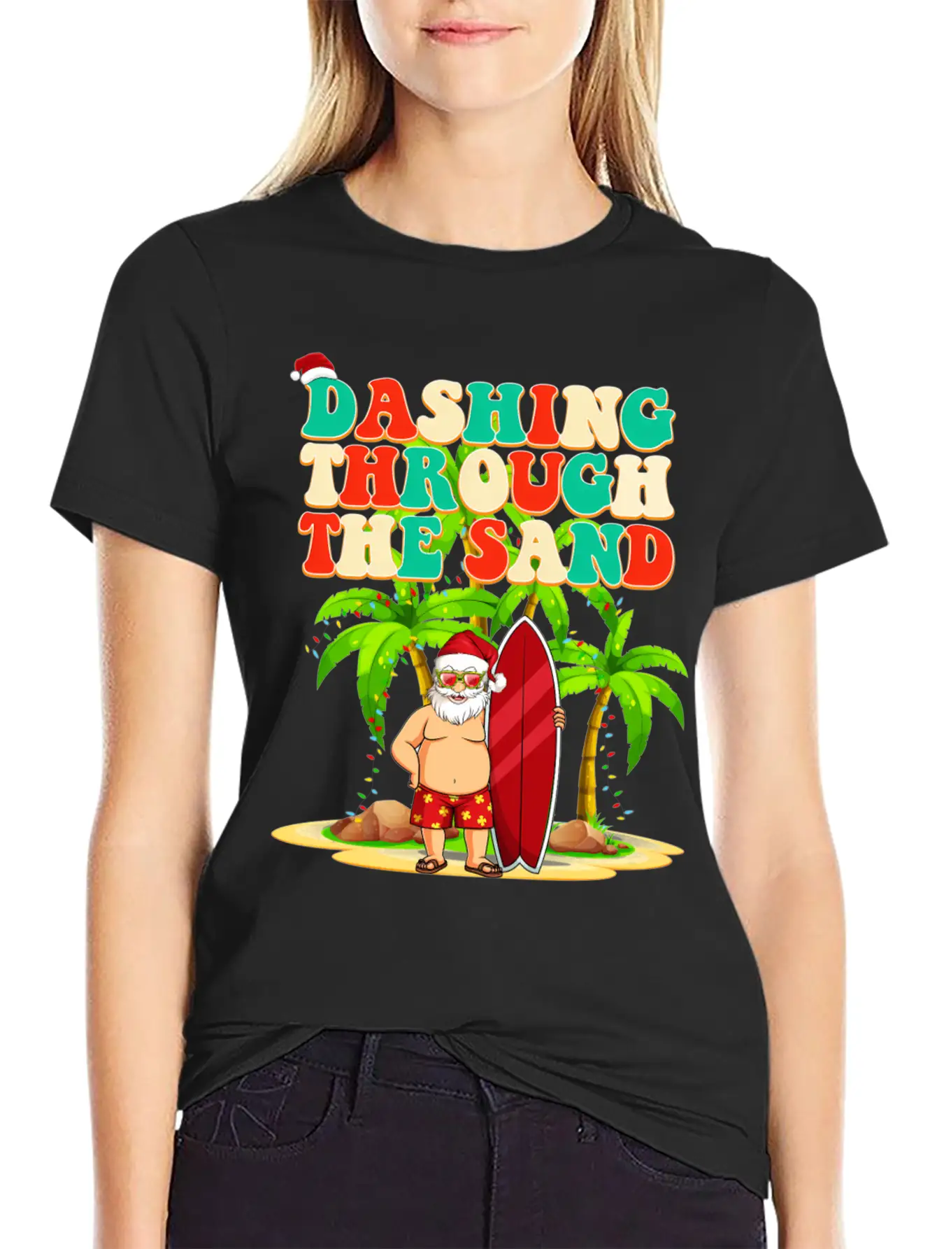 Dashing Through The Sand In July Unisex Short Sleeve Soft Cotton T-Shirt – Casual Everyday Wear