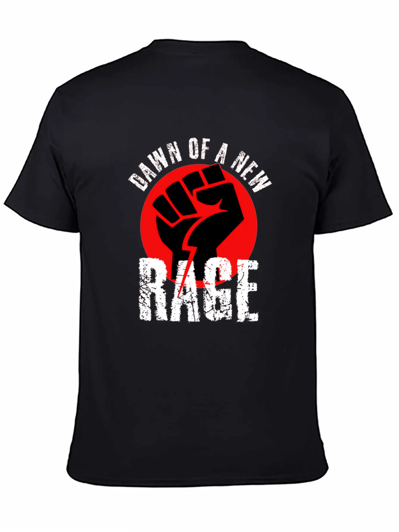 Dawn Of A New RAGE Civil Rights Retro Fist Design Basic Graphic T-Shirt – Daily Comfort In Soft Cotton