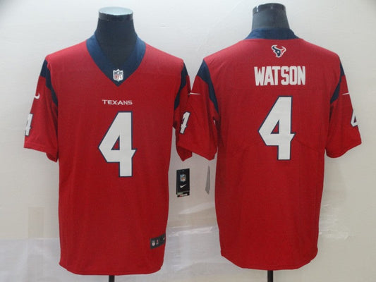 Men's Deshaun Watson Houston Texans #4 Player Game Jerseys - Red