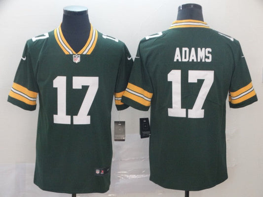 Men's Green Bay Packers Davante Adams #17 Green Team Game Jerseys