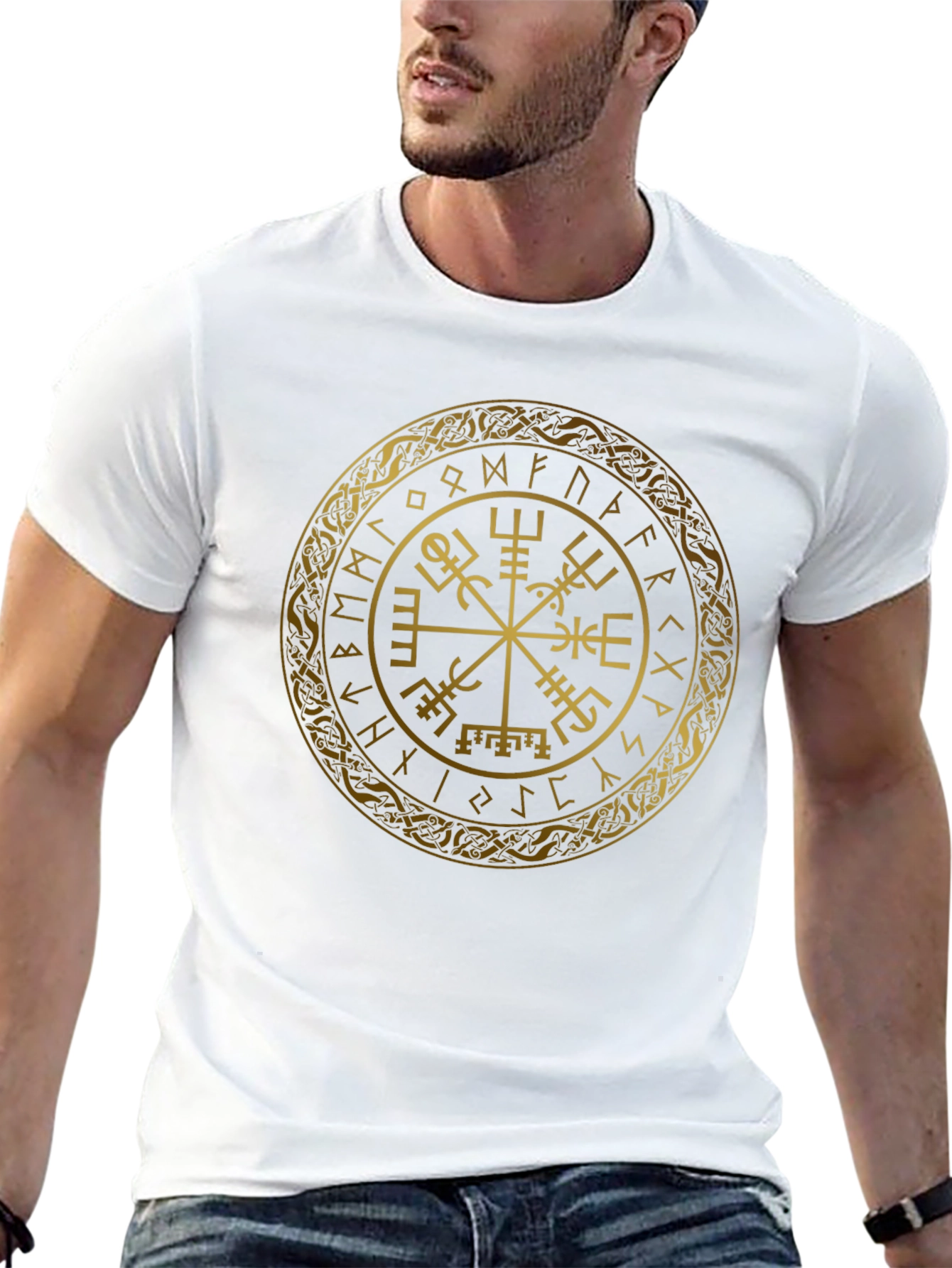 Vegvisir Compass Viking Runes Norse T-Shirt