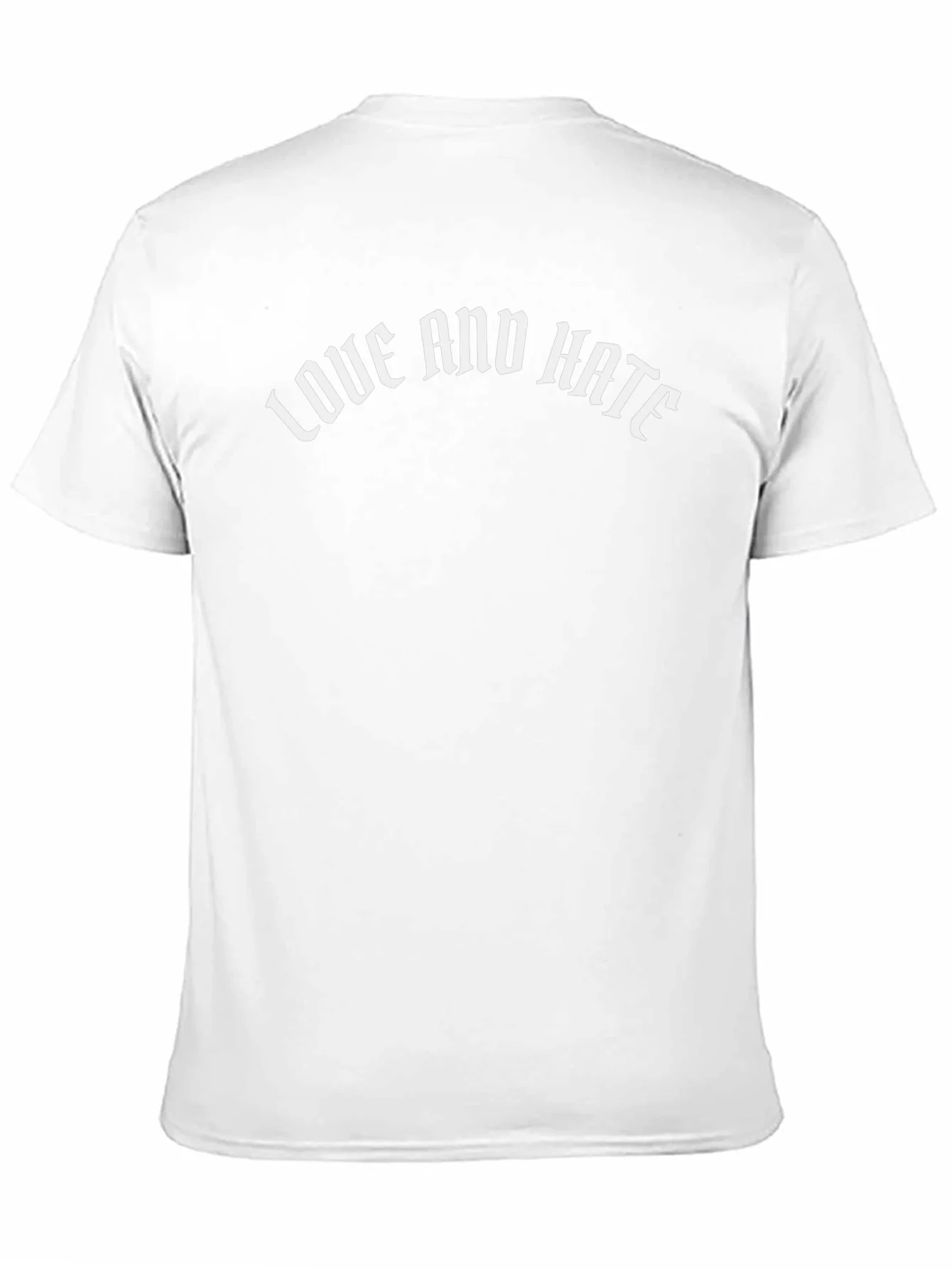 Love and Hate Graphic Black T-Shirt