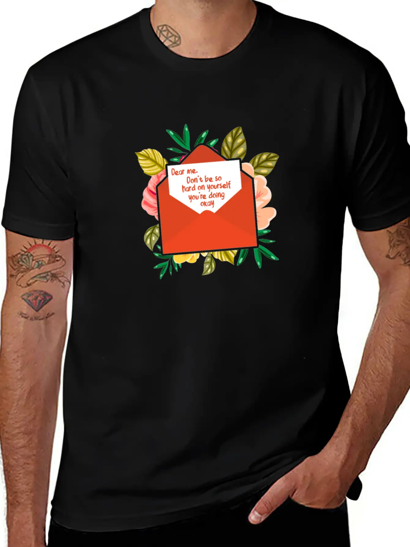Dear Me Don't Be So Hard On Yourself Mental Health Timeless Short Sleeve Tee – Comfy And Minimalist Design