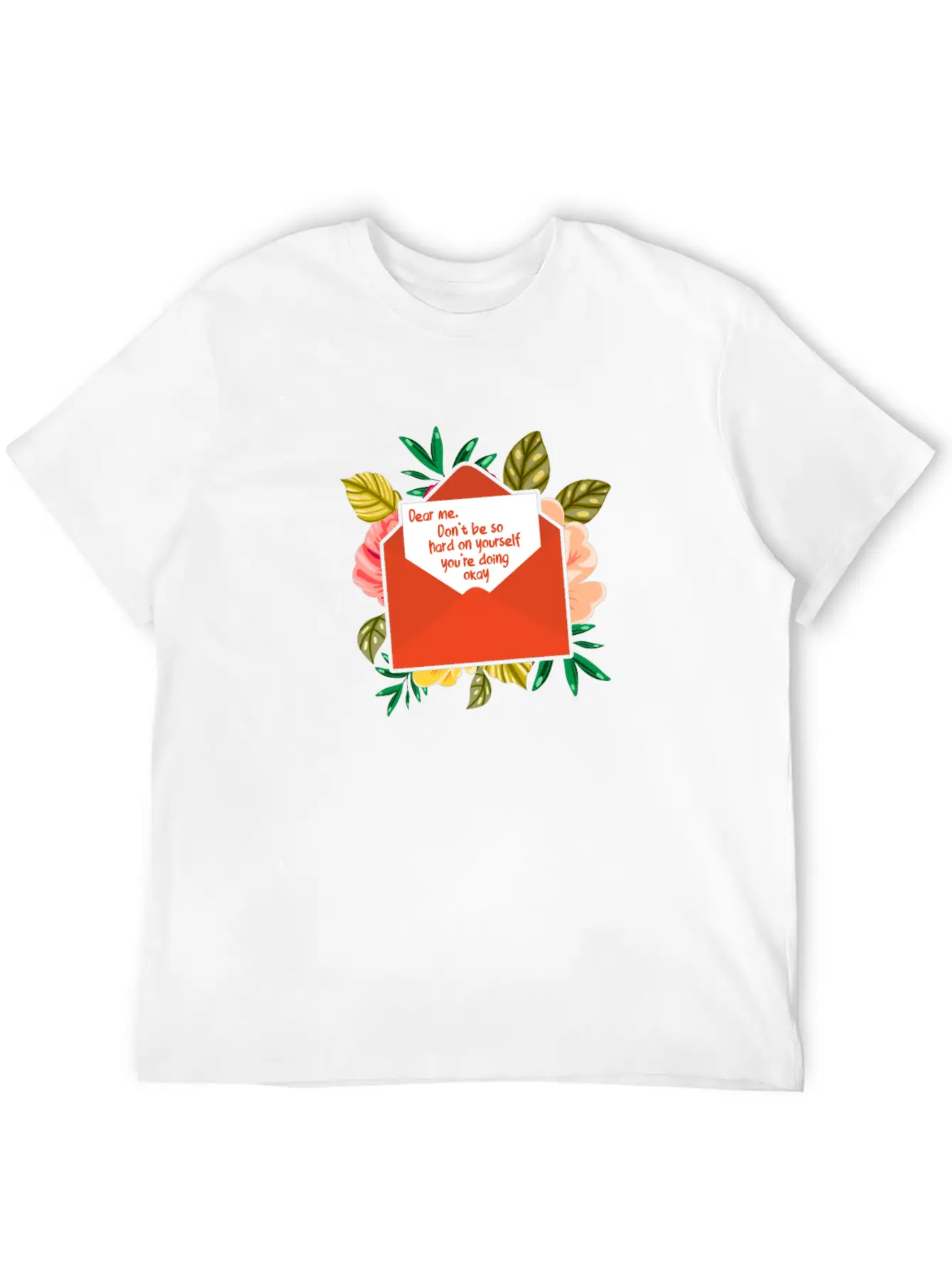 Dear Me Don't Be So Hard On Yourself Mental Health Timeless Short Sleeve Tee – Comfy And Minimalist Design