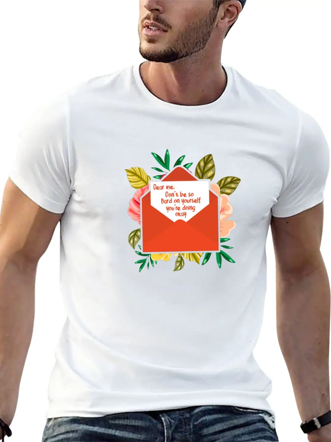 Dear Me Don't Be So Hard On Yourself Mental Health Timeless Short Sleeve Tee – Comfy And Minimalist Design