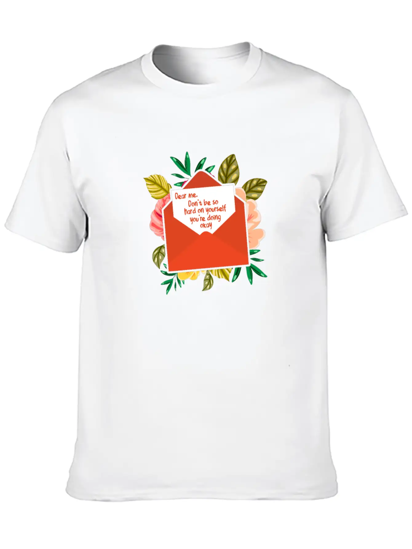 Dear Me Don't Be So Hard On Yourself Mental Health Timeless Short Sleeve Tee – Comfy And Minimalist Design