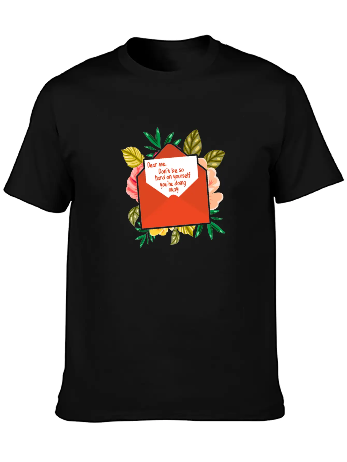 Dear Me Don't Be So Hard On Yourself Mental Health Timeless Short Sleeve Tee – Comfy And Minimalist Design