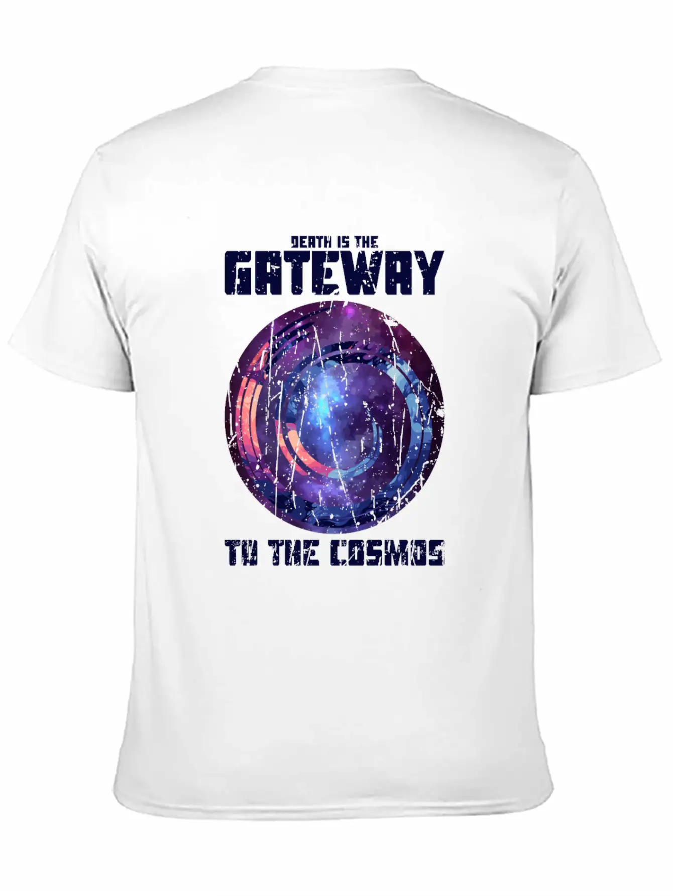Death Is The Gateway To The Cosmos - Halloween Comfortable Minimalist Graphic Tee – Summer Style Essential