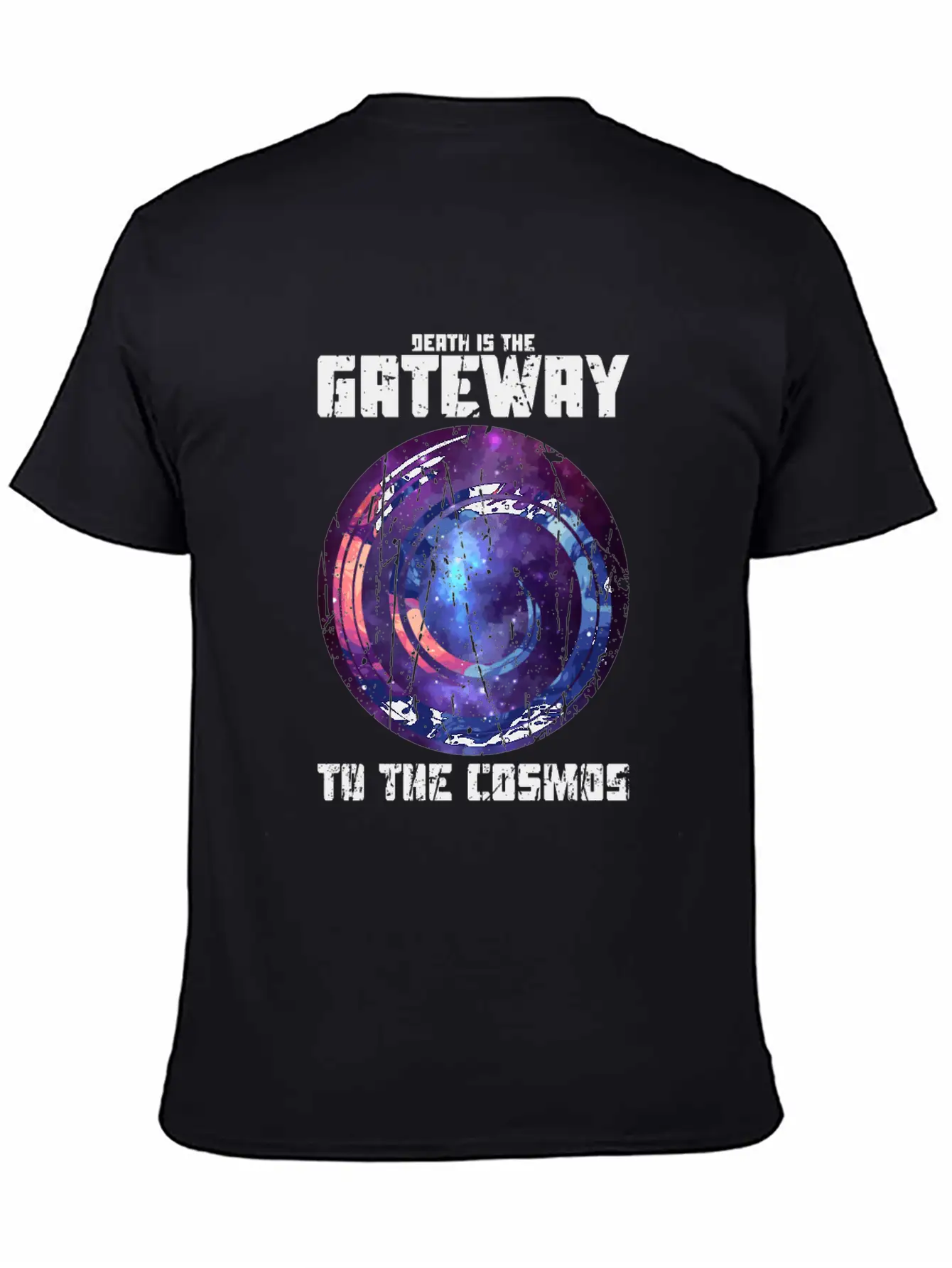 Death Is The Gateway To The Cosmos - Halloween Comfortable Minimalist Graphic Tee – Summer Style Essential