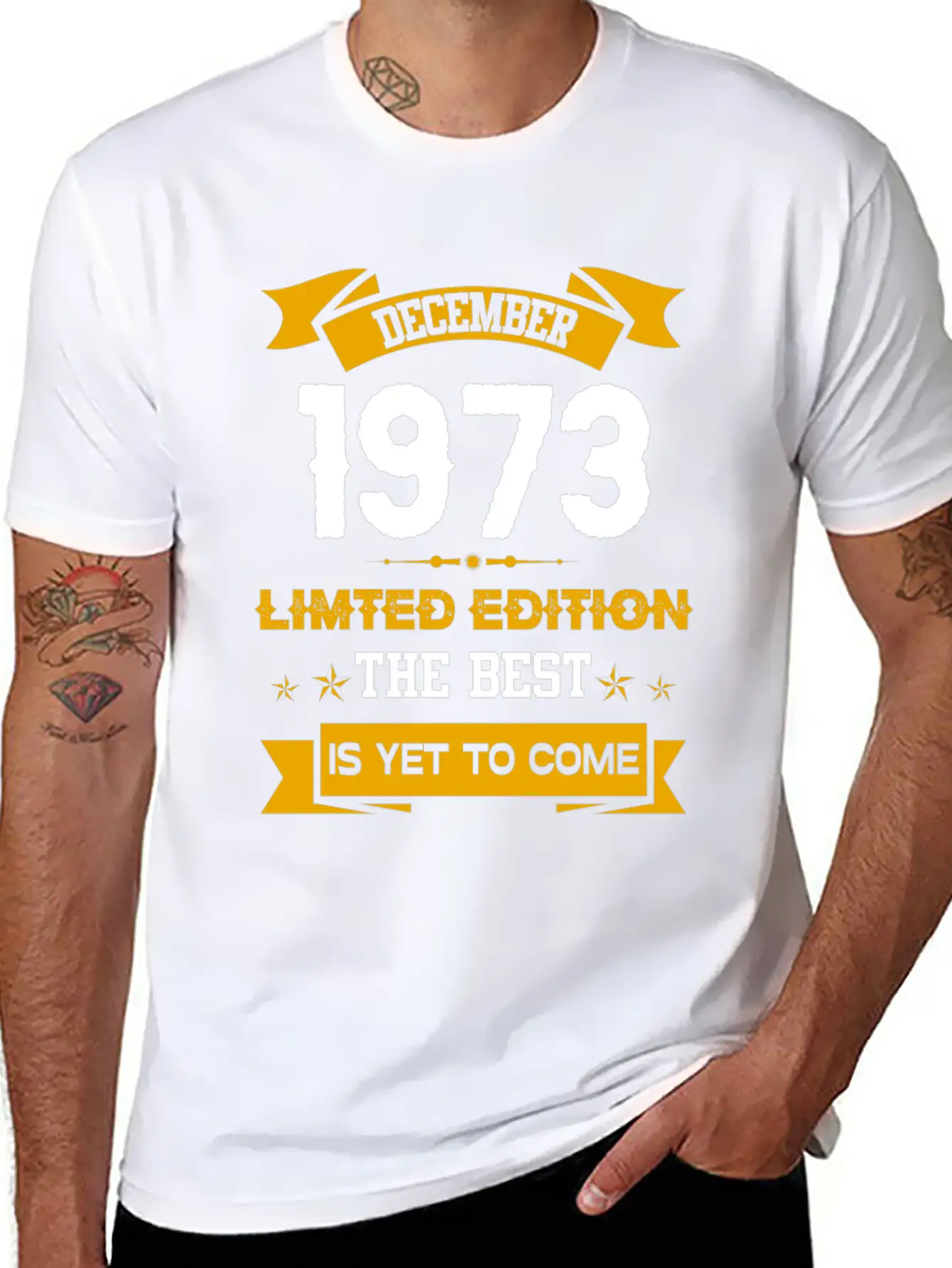 December 1973 Birthday Surprise Timeless Short Sleeve Tee – Comfy And Minimalist Design