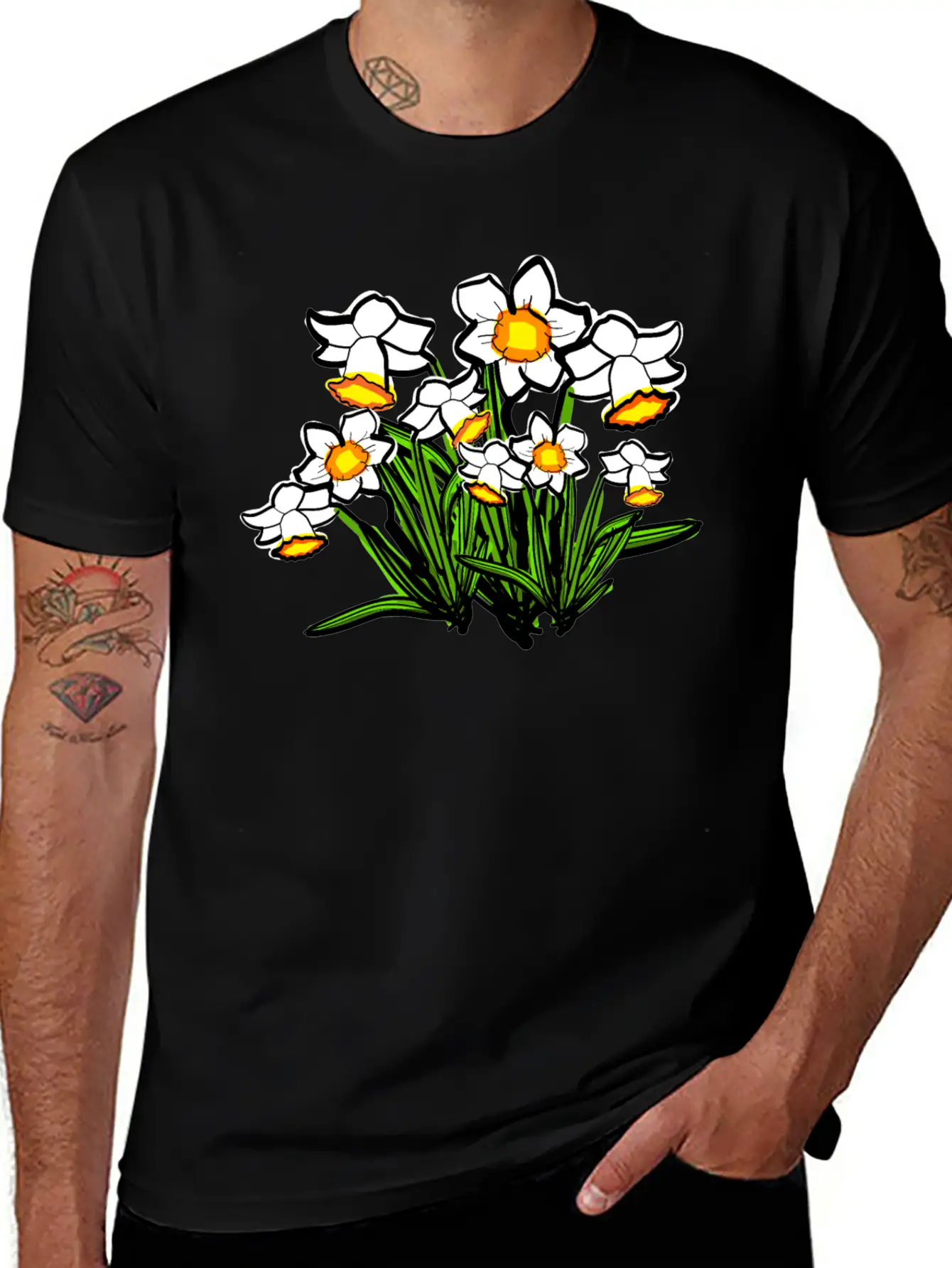 December Birth Flower Narcissus Timeless Short Sleeve Tee – Comfy And Minimalist Design