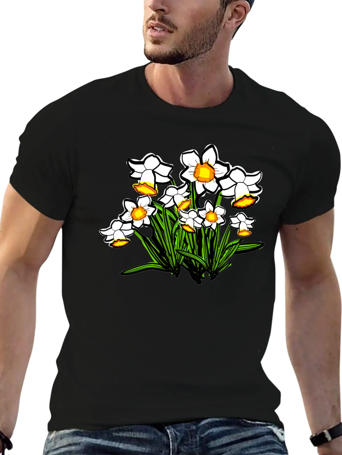 December Birth Flower Narcissus Timeless Short Sleeve Tee – Comfy And Minimalist Design