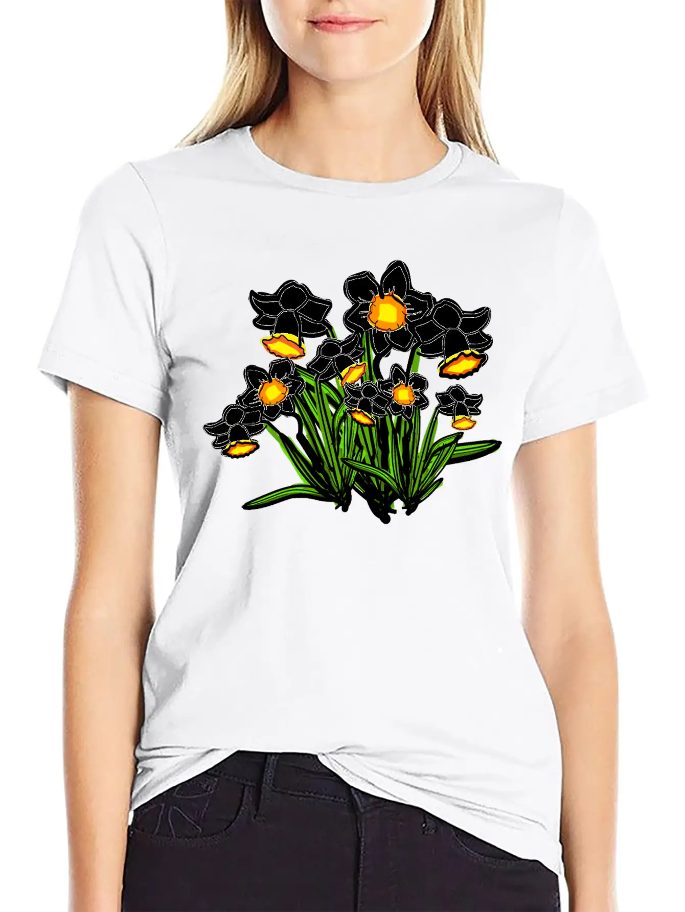 December Birth Flower Narcissus Timeless Short Sleeve Tee – Comfy And Minimalist Design