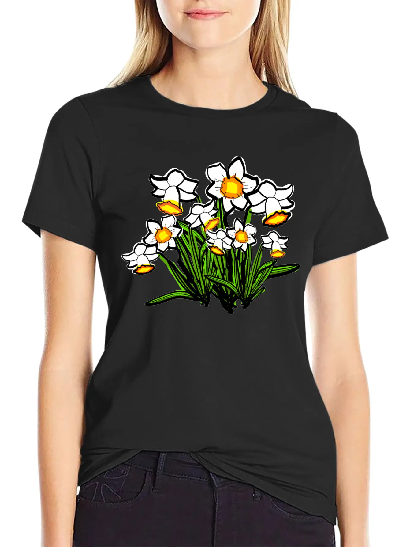 December Birth Flower Narcissus Timeless Short Sleeve Tee – Comfy And Minimalist Design