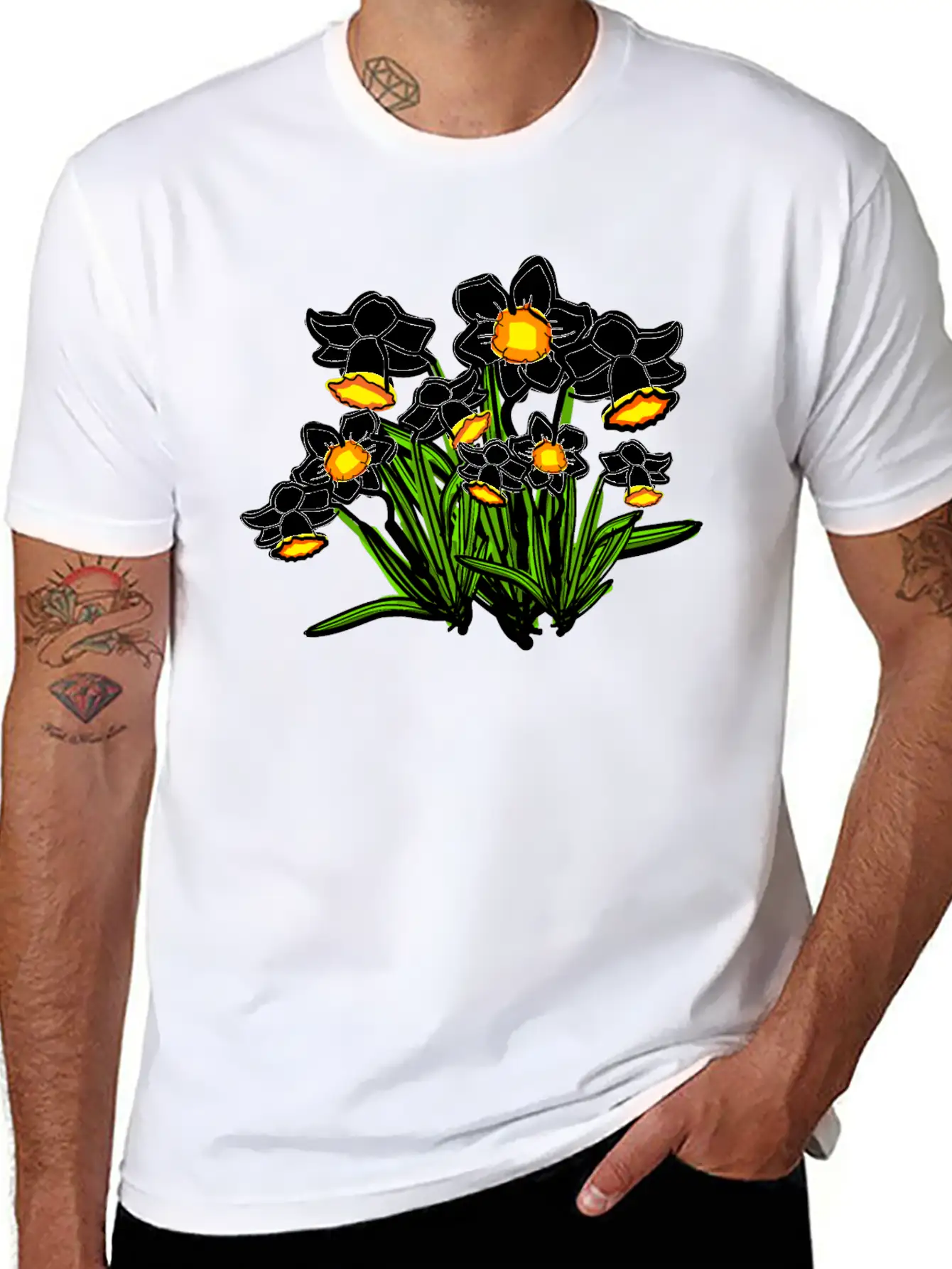 December Birth Flower Narcissus Timeless Short Sleeve Tee – Comfy And Minimalist Design