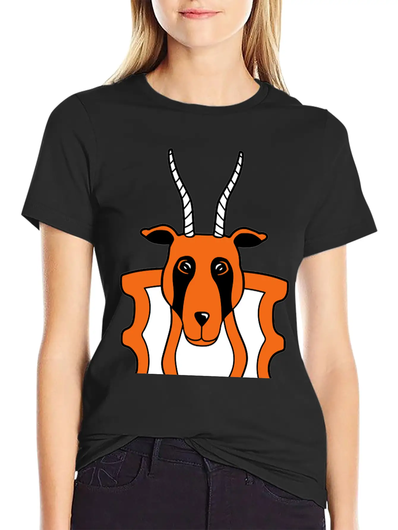 Decoration Antelope Wall Trophy Stylish Everyday T-Shirt – Unisex Basic Cotton Tee