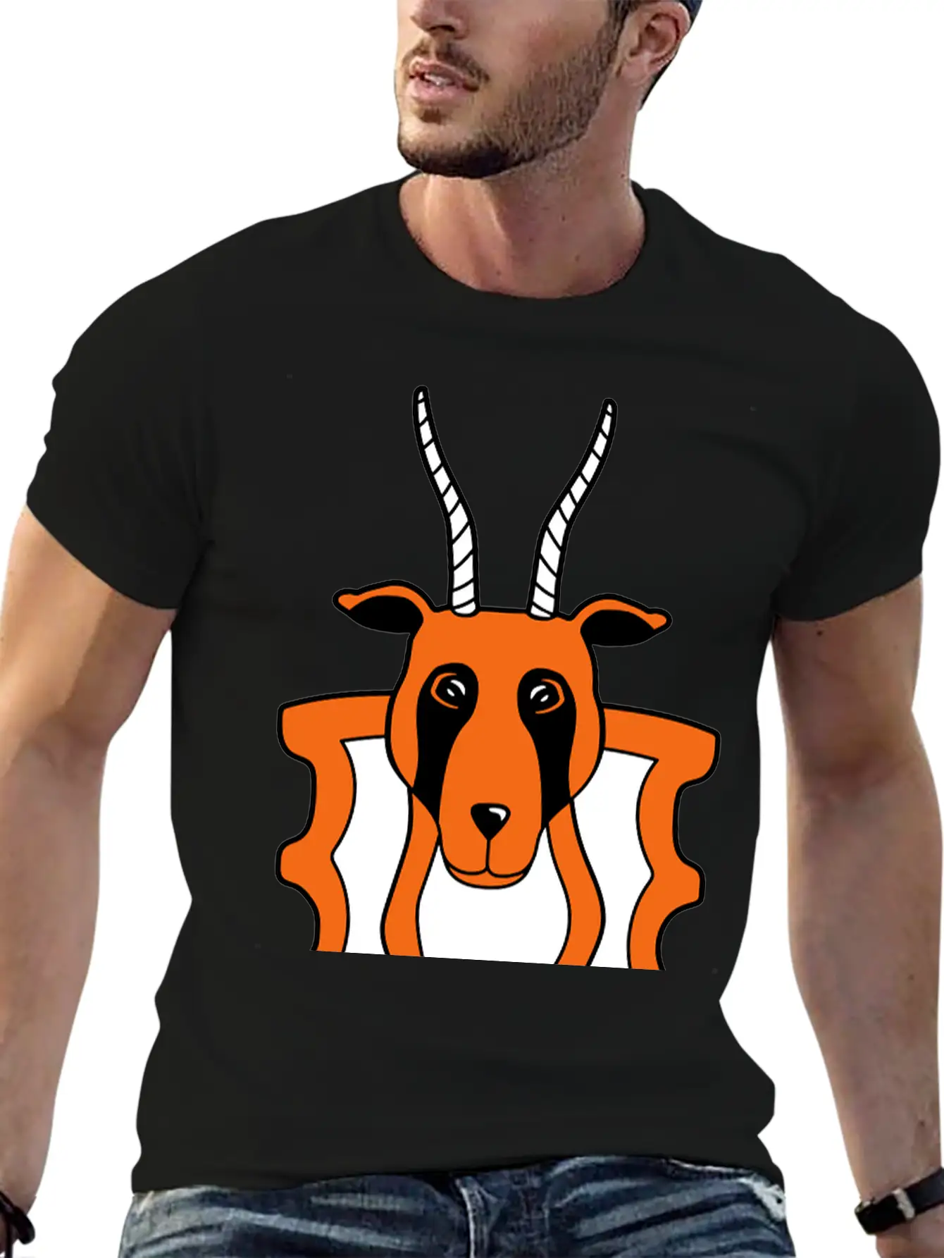 Decoration Antelope Wall Trophy Stylish Everyday T-Shirt – Unisex Basic Cotton Tee
