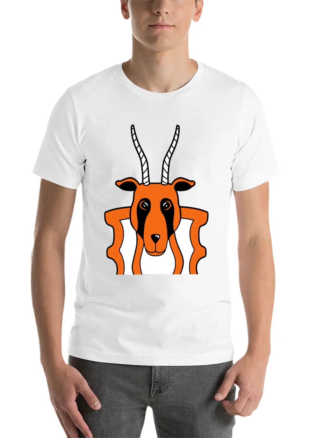 Decoration Antelope Wall Trophy Stylish Everyday T-Shirt – Unisex Basic Cotton Tee