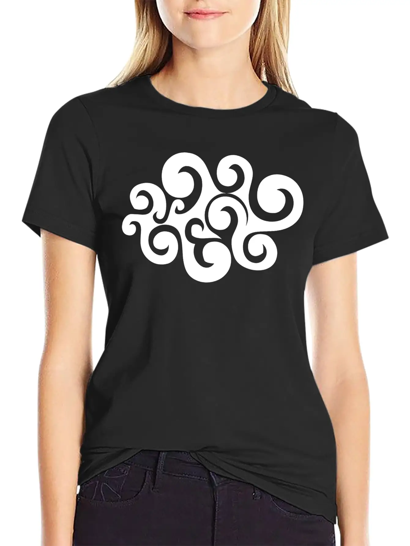 Decorative Cloud Unisex Short Sleeve Soft Cotton T-Shirt – Casual Everyday Wear