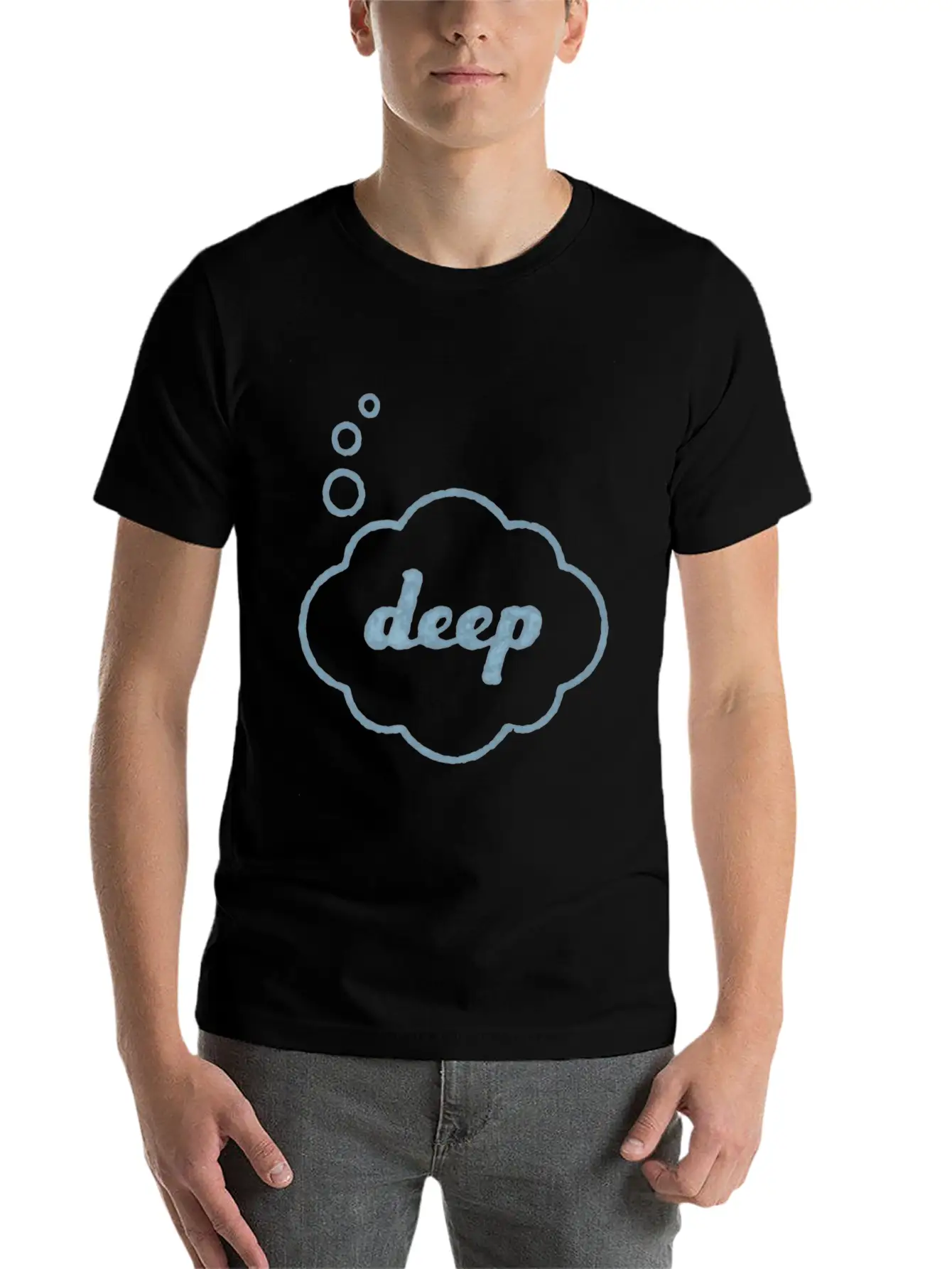 Deep Thought Funny Sarcasm Graphic For Men Women T Relaxed Everyday Tee – Lightweight And Durable Cotton