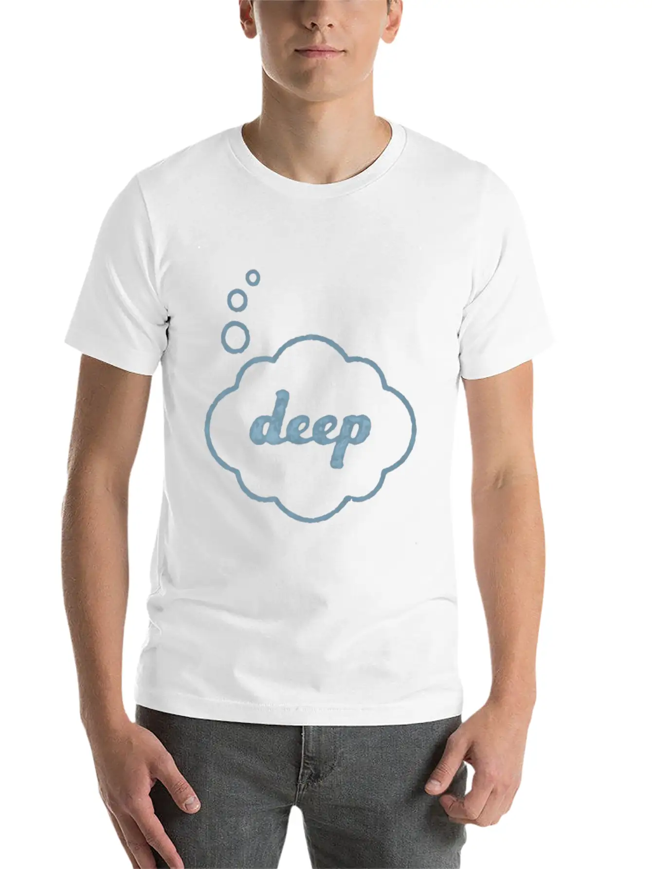 Deep Thought Funny Sarcasm Graphic For Men Women T Relaxed Everyday Tee – Lightweight And Durable Cotton