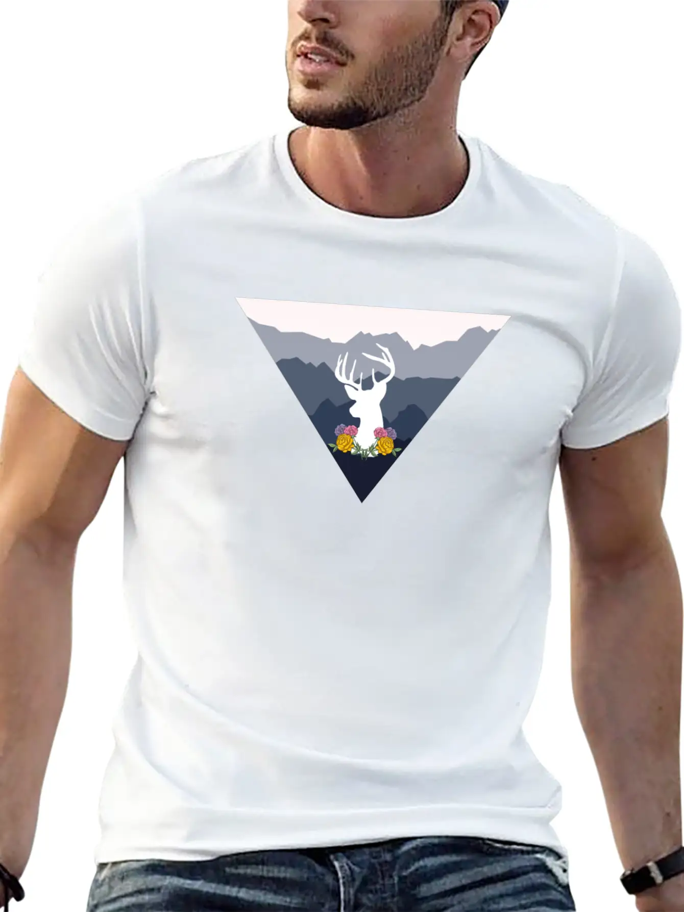 Deer Basic Graphic T-Shirt – Daily Comfort In Soft Cotton
