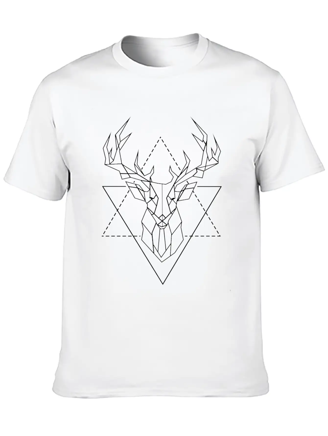 Deer Geometric 2 Stylish Everyday T-Shirt – Unisex Basic Cotton Tee