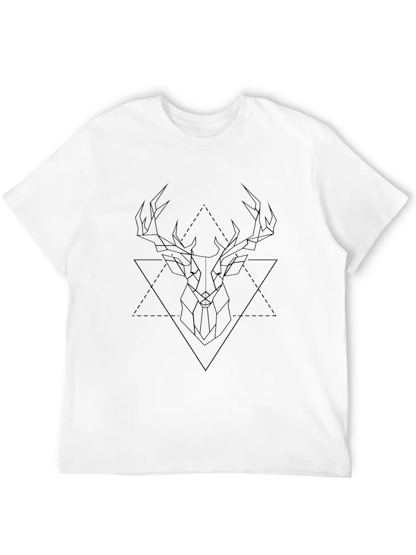 Deer Geometric 2 Stylish Everyday T-Shirt – Unisex Basic Cotton Tee