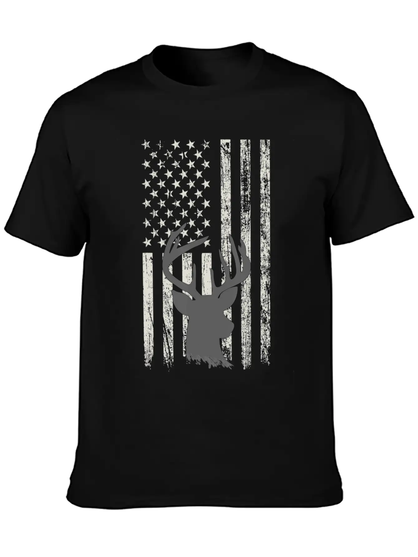 Deer Hunting Whitetail Hunter American Flag USA Comfortable Minimalist Graphic Tee – Summer Style Essential